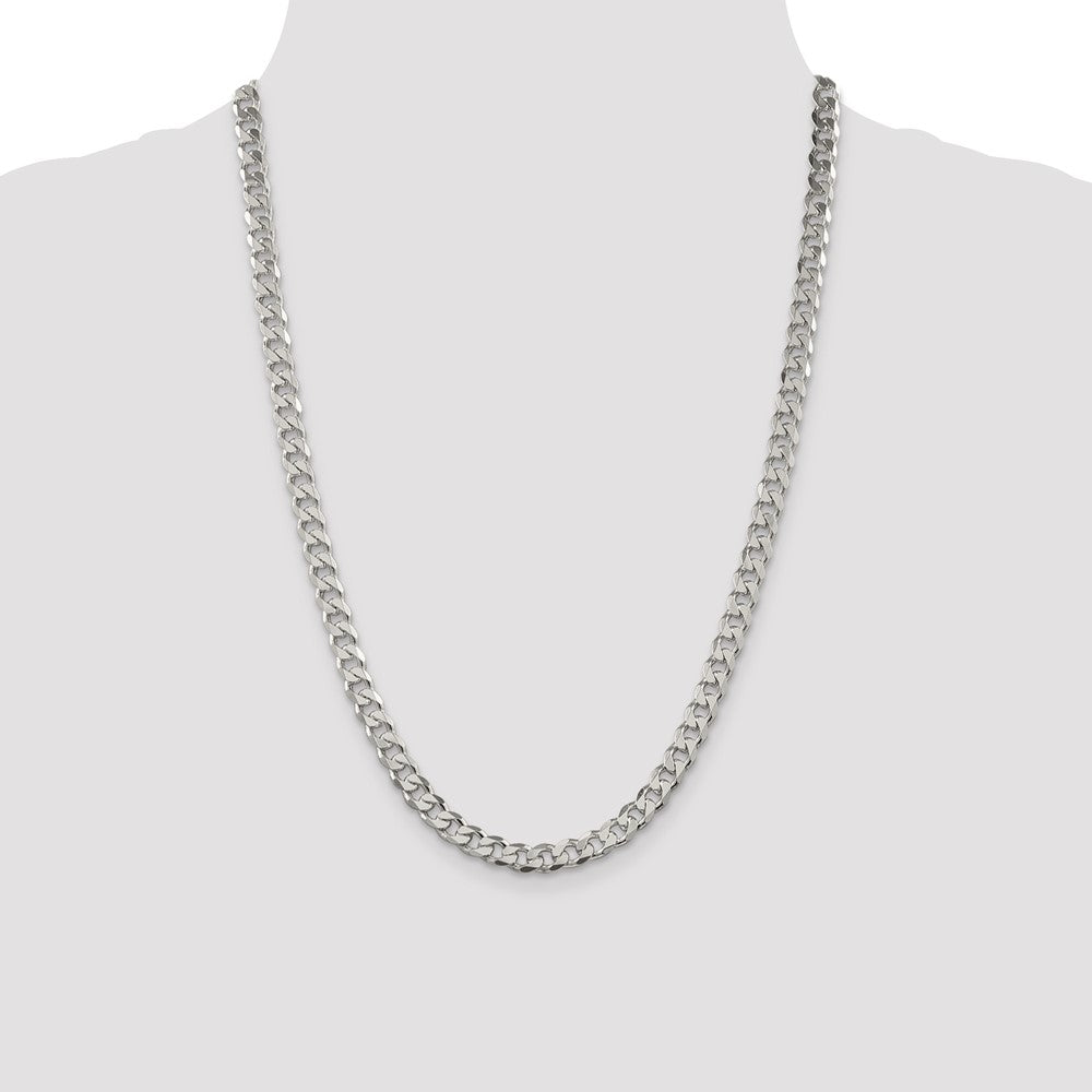 Exclusive 7mm Pav Curb Chain in High-Quality Sterling Silver | Stylish Value