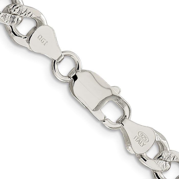 Buy Stylish 7.5mm Pav Curb Chain in High-Quality Sterling Silver | Value Offer-3
