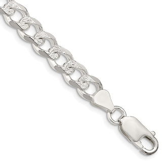 Buy Stylish 7.5mm Sterling Silver Pave Curb Chain - Affordable Luxury Jewelry