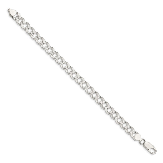 Buy Stylish 8.3mm Pav Curb Chain in High-Quality Sterling Silver