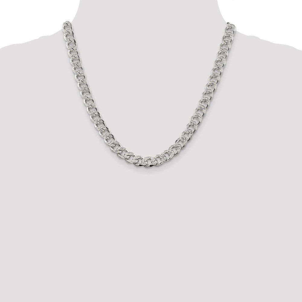 Exclusive 9.3mm Pav Curb Chain in Sterling Silver - Stylish & Affordable Jewelry