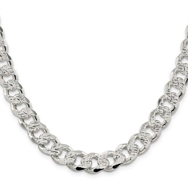 11.0mm Pavé Curb Chain in Sterling Silver - Style GR1-1033386