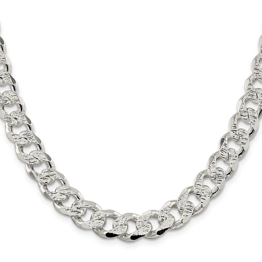 Buy Stylish 11.0mm Sterling Silver Pav Curb Chain | Luxury Design