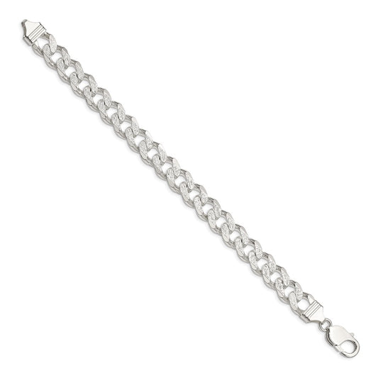 High-Quality 11.0mm Pav Curb Chain in Sterling Silver - Stylish & Affordable!