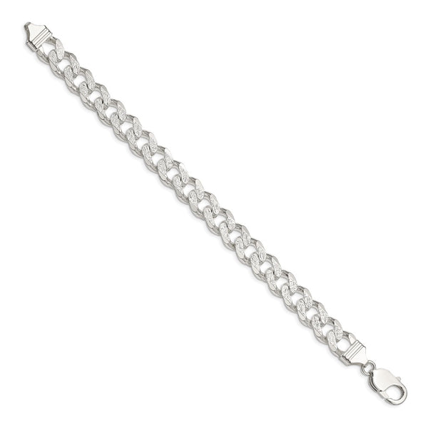 11.0mm Pavé Curb Chain in Sterling Silver - Style GR1-1030227