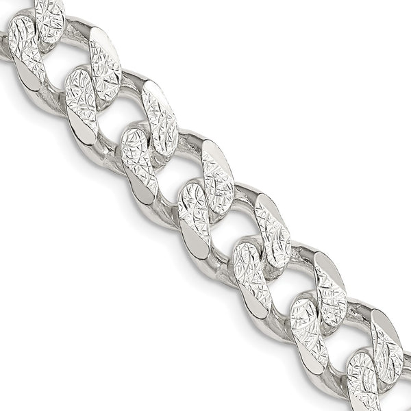 11.0mm Pavé Curb Chain in Sterling Silver - Style GR1-1033386