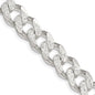 High-Quality 11.0mm Pav Curb Chain in Sterling Silver - Stylish Value Piece-4