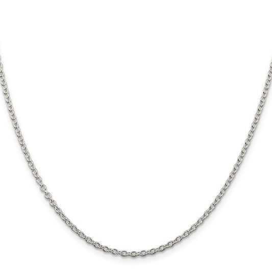 High-Quality 2.25mm Sterling Silver Cable Link Chain - Stylish & Affordable!