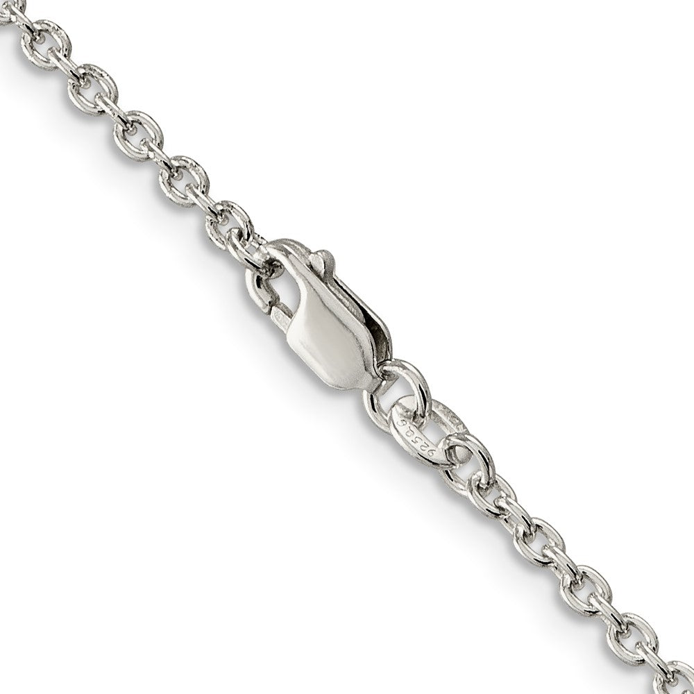 High-Quality 2.25mm Sterling Silver Cable Link Chain - Stylish & Affordable!