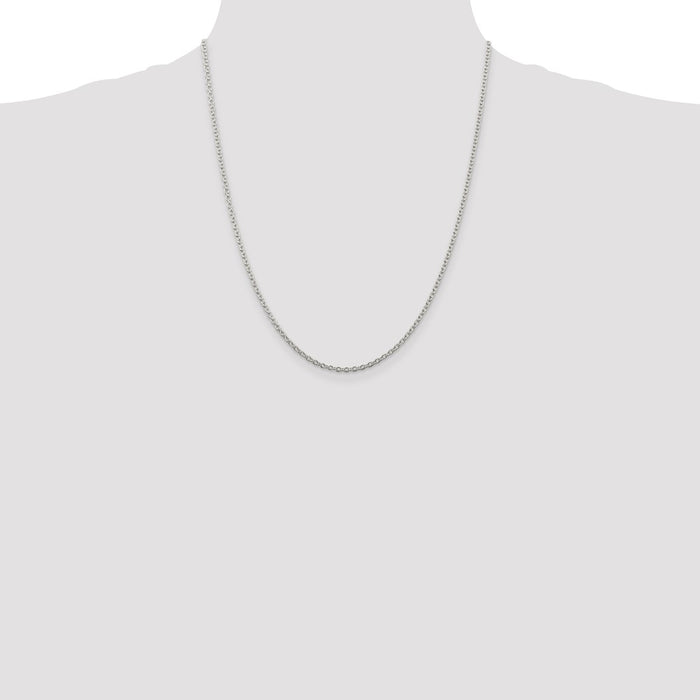 High-Quality 2.25mm Sterling Silver Cable Link Chain | Stylish & Affordable Price-4