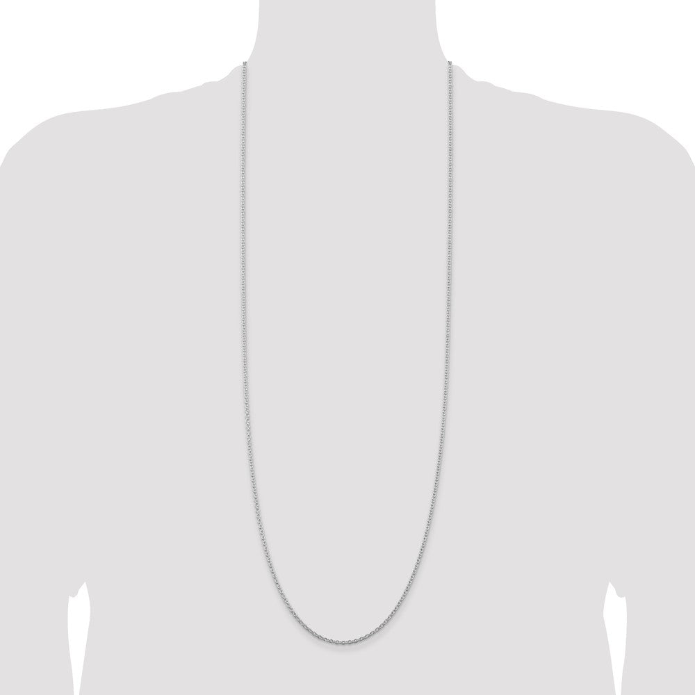 Buy Exclusive Rhodium-Plated Sterling Silver 2.25mm Chain - Affordable Luxury!