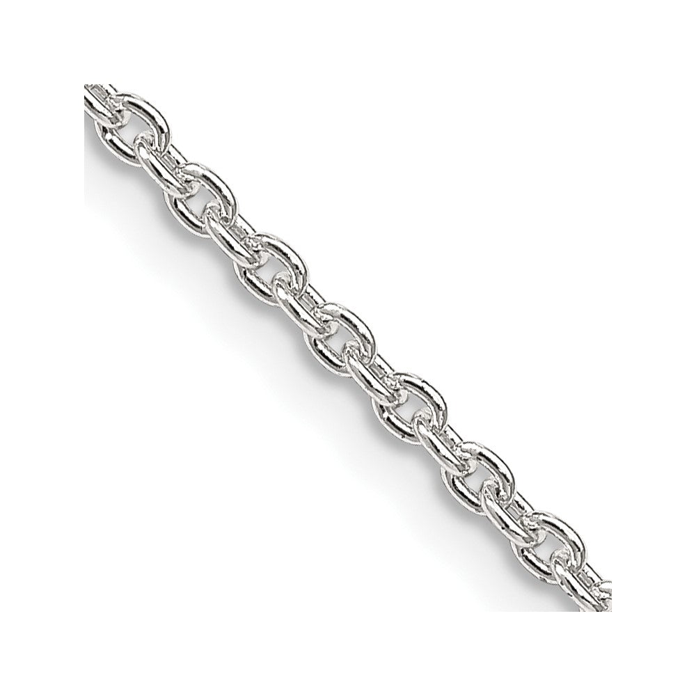 High-Quality 2.25mm Sterling Silver Cable Link Chain - Stylish & Affordable!