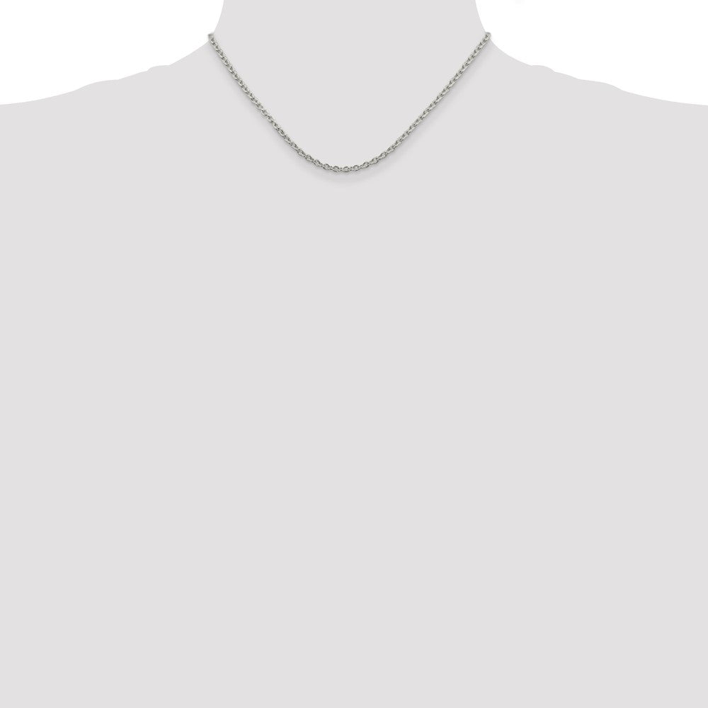 Buy Stylish 2.75mm Sterling Silver Cable Chain Necklace - Affordable Luxury