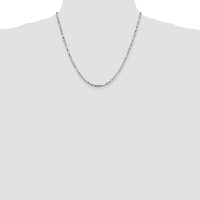 Exclusive 2.75mm Sterling Silver Cable Chain - Stylish & Affordable Jewelry-4