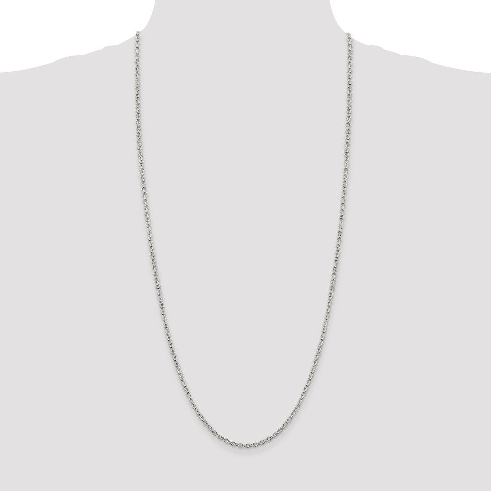 Buy Stylish 2.75mm Sterling Silver Cable Link Chain - Affordable Luxury Jewelry