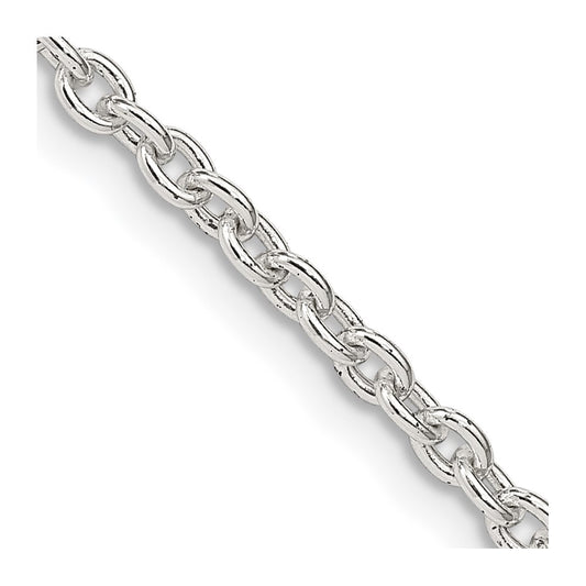 Buy Stylish 2.75mm Sterling Silver Cable Chain Necklace - Affordable Luxury