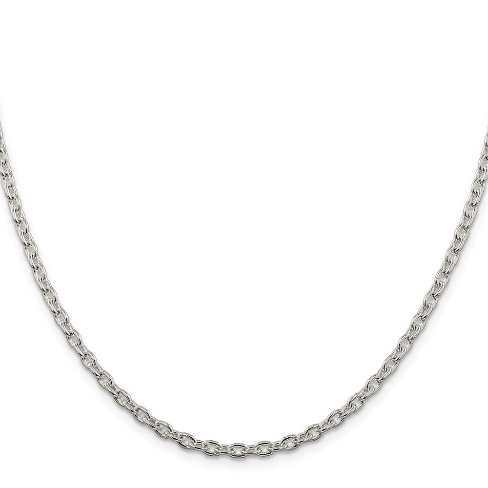 High-Quality 3.5mm Sterling Silver Cable Chain Necklace | Stylish Value Piece
