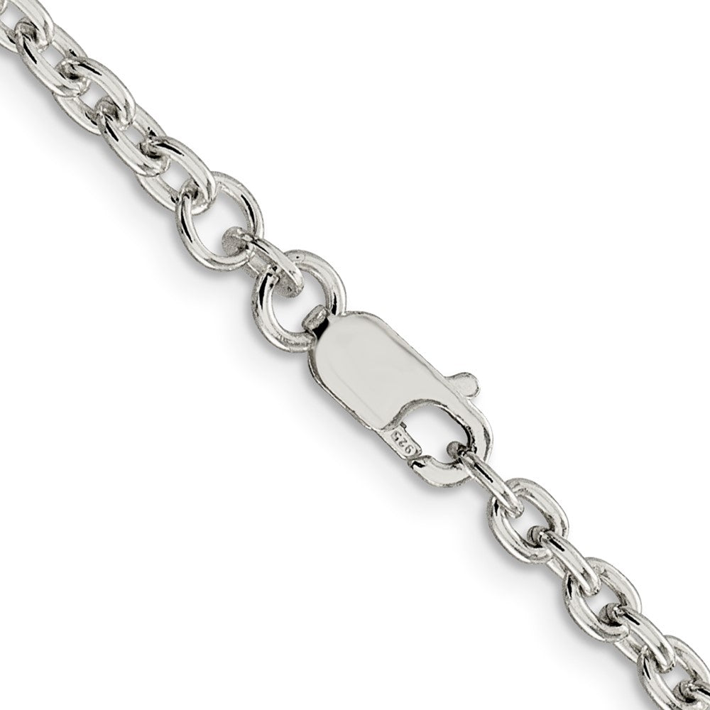High-Quality 3.5mm Sterling Silver Cable Chain Necklace | Stylish Value Piece