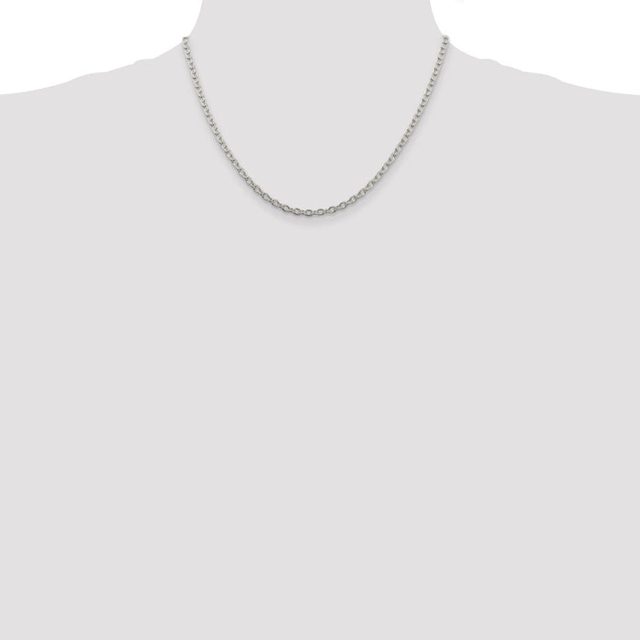Buy 3.5mm Sterling Silver Cable Chain - Stylish & High-Quality Design-4