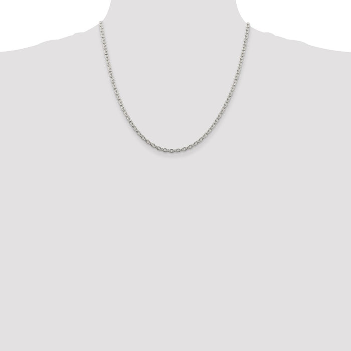 Buy Stylish 3.5mm Sterling Silver Cable Chain - High-Quality & Affordable!-4