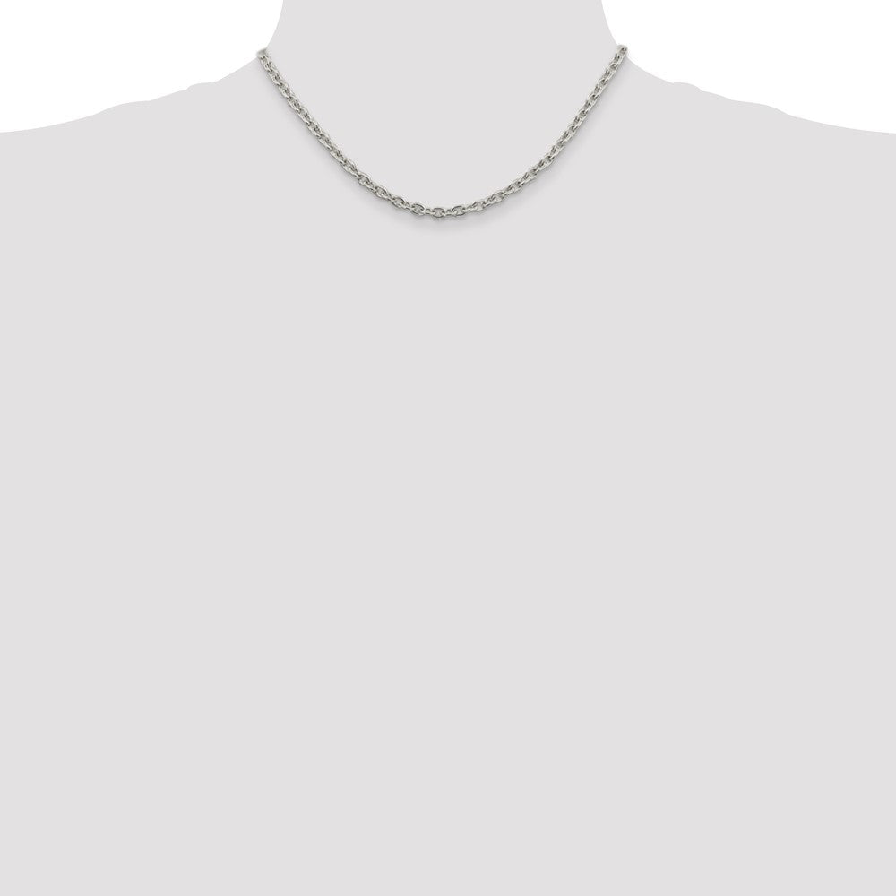 High-Quality 4.5mm Sterling Silver Cable Chain - Stylish & Affordable Jewelry