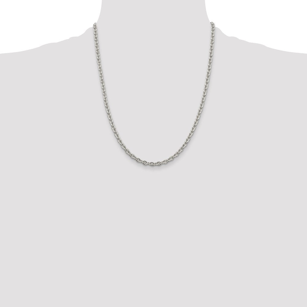 Buy Stylish 4.5mm Sterling Silver Cable Chain Necklace | Affordable Luxury