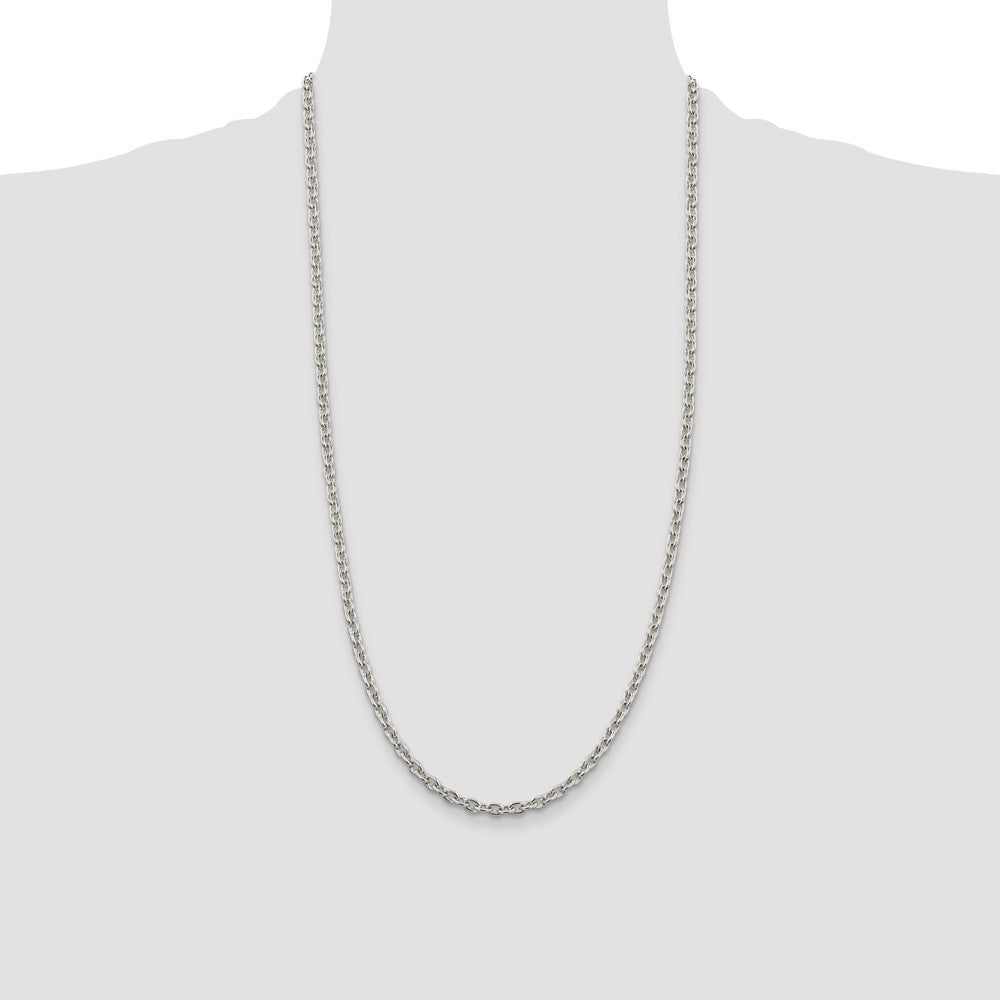 Buy Stylish 4.5mm Sterling Silver Cable Chain Necklace - Affordable Luxury!