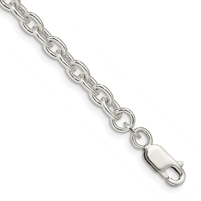 Buy 4.5mm Sterling Silver Cable Chain Necklace - Stylish & Affordable Value!-1