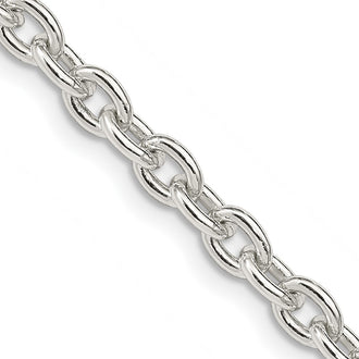 High-Quality 4.5mm Sterling Silver Cable Chain - Stylish & Affordable Jewelry