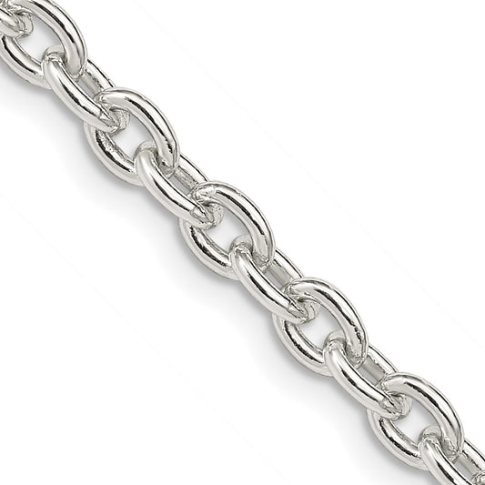 Buy Stylish 4.5mm Sterling Silver Cable Chain Necklace | Affordable Luxury