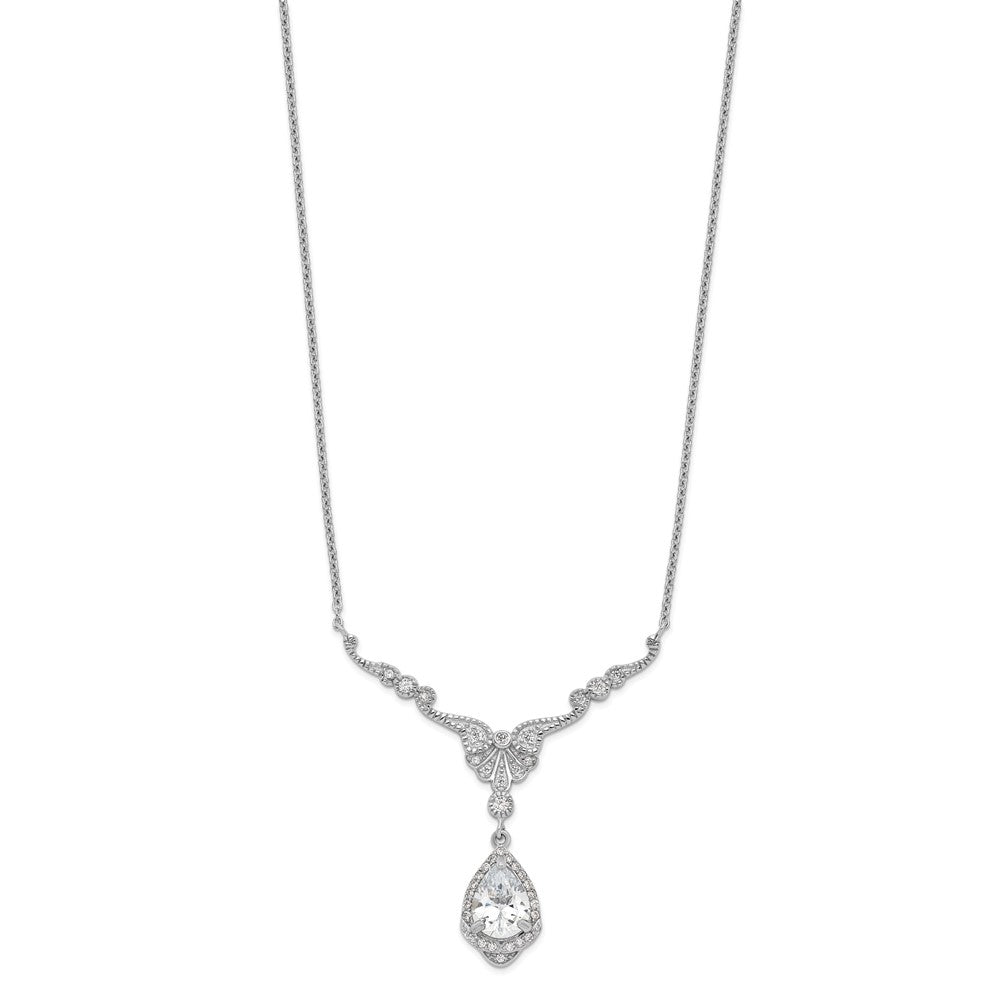Buy Stylish 16-Inch Cheryl M Sterling Silver Teardrop Necklace - Clearance!