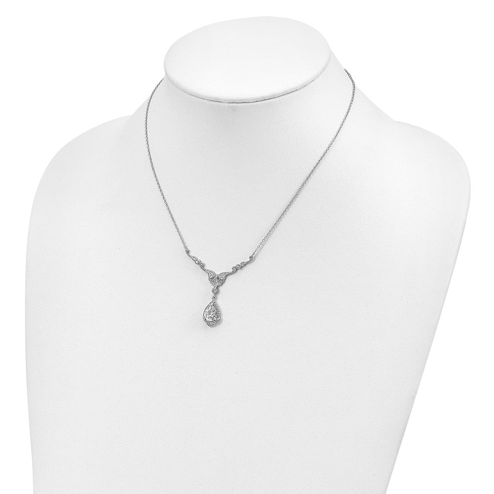 Buy Stylish 16-Inch Cheryl M Sterling Silver Teardrop Necklace - Clearance!