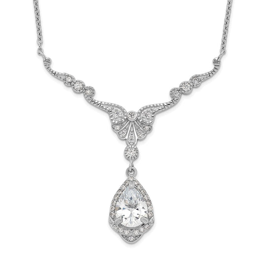 Buy Stylish 16-Inch Cheryl M Sterling Silver Teardrop Necklace - Clearance!