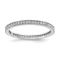 High-Quality Cheryl M Sterling Silver CZ Eternity Band, Stylish Design - Affordable Price-1