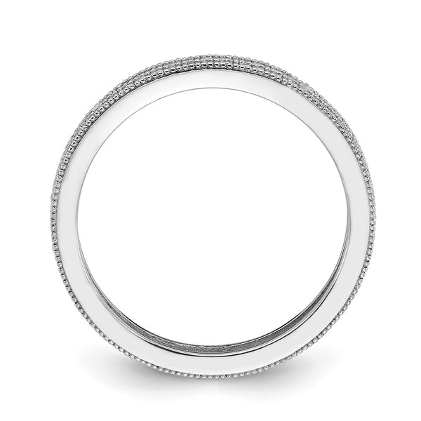 Cheryl M Sterling Silver Eternity Ring 2 Rows CZs