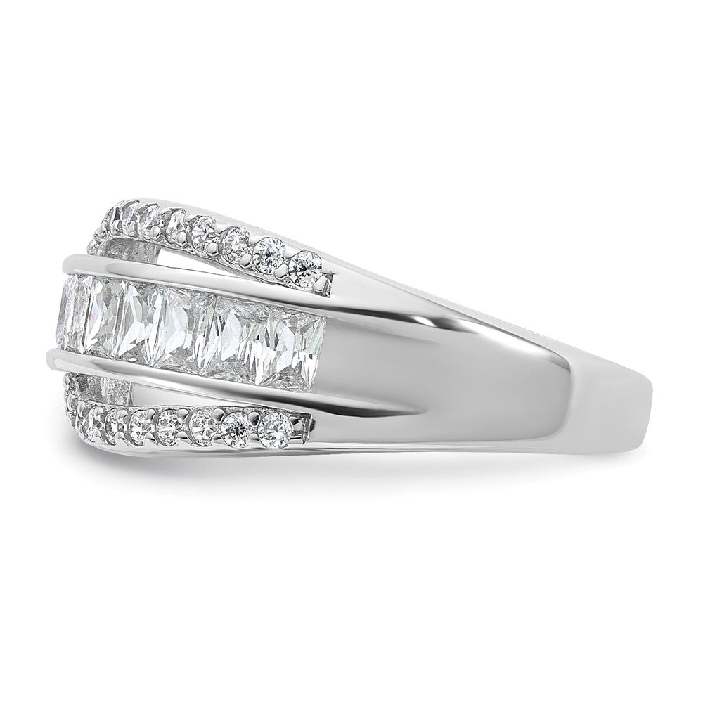 Buy Stylish Cheryl M Rhodium-Plated CZ Ring - 14K Gold, Affordable Elegance