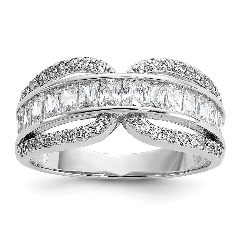 Buy Stylish Cheryl M Rhodium-Plated CZ Ring - 14K Gold, Affordable Elegance