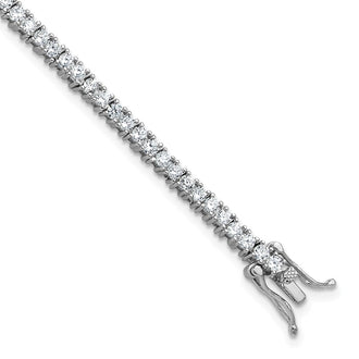 Exclusive Cheryl M CZ Tennis Bracelet, 7.5", Rhodium-Plated Sterling Silver - Stylish Value!