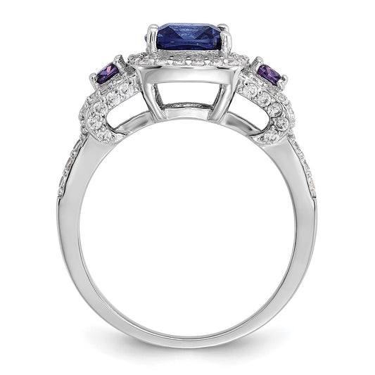 Buy High-Quality Cheryl M Sterling Silver Halo Ring with CZ Accents - Stylish Value!