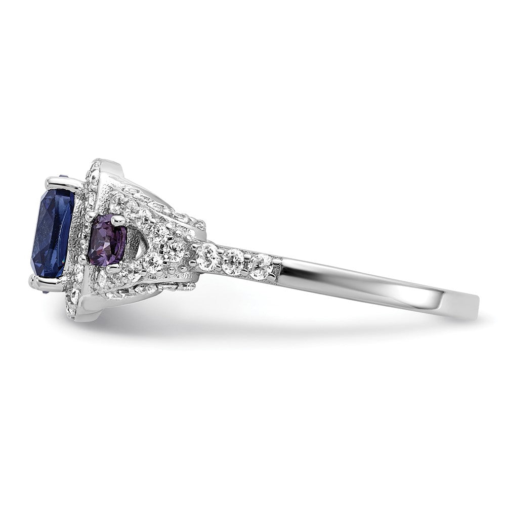 Buy High-Quality Cheryl M Sterling Silver Halo Ring with CZ Accents - Stylish Value!