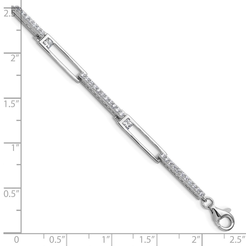 Buy Exclusive Cheryl M Polished CZ Bracelet in Sterling Silver - Stylish 1-Inch Extension