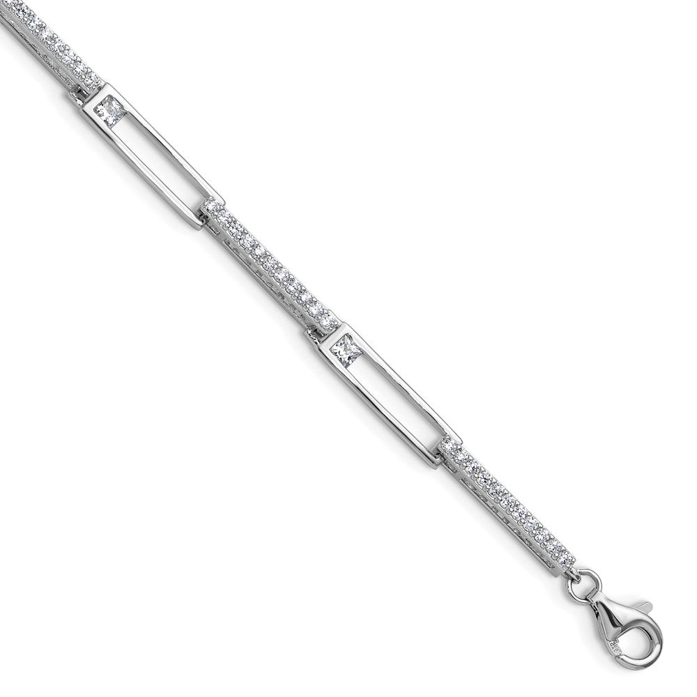 Buy Exclusive Cheryl M Polished CZ Bracelet in Sterling Silver - Stylish 1-Inch Extension
