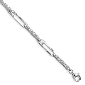 Buy Exclusive Cheryl M Polished CZ Bracelet in Sterling Silver - Stylish 1-Inch Extension