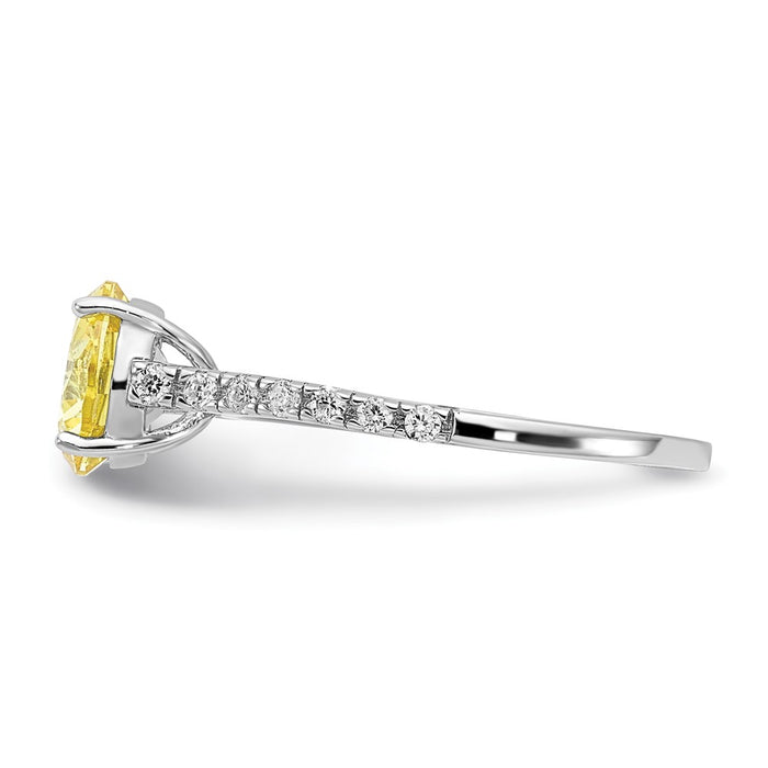 Order Stylish Cheryl M Sterling Silver Rhodium-Plated Cubic Zirconia Ring-3