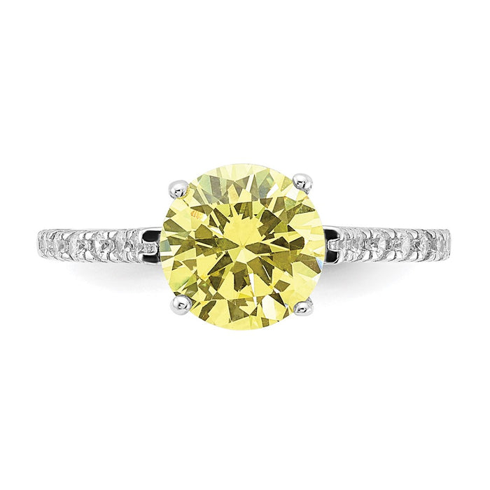 Order Stylish Cheryl M Sterling Silver Rhodium-Plated Cubic Zirconia Ring-4