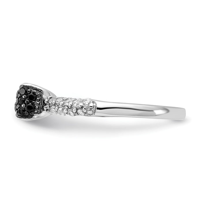 Shop Exclusive Cheryl M Polished Sterling Silver Ring with CZ Accents - Stylish!-3
