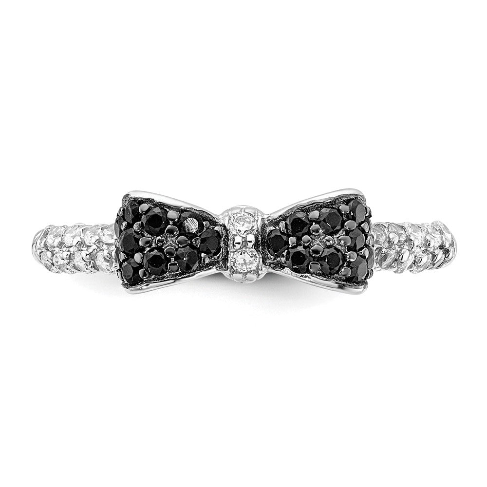 Shop Exclusive Cheryl M Polished Sterling Silver Ring with CZ Accents - Stylish!