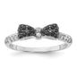 Buy Stylish Rhodium-Plated Sterling Silver Ring with Polished CZ Stones-2