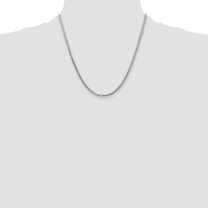 Exclusive 2.9mm Polished Sterling Silver Domed Curb Chain | Stylish Value-4