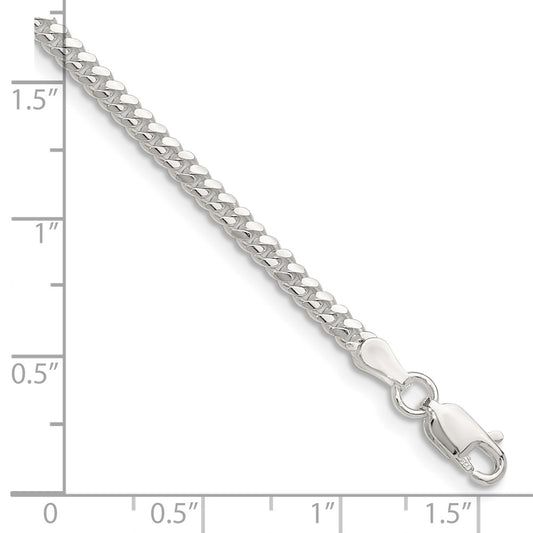 Buy Stylish 2.9mm Polished Domed Curb Chain in Sterling Silver - Luxury Value!
